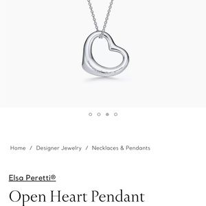 Tiffany & Co. Elsa Peretti open heart pendant